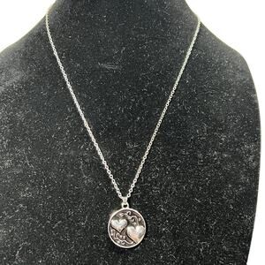 Sisters Heart Pendant Necklace